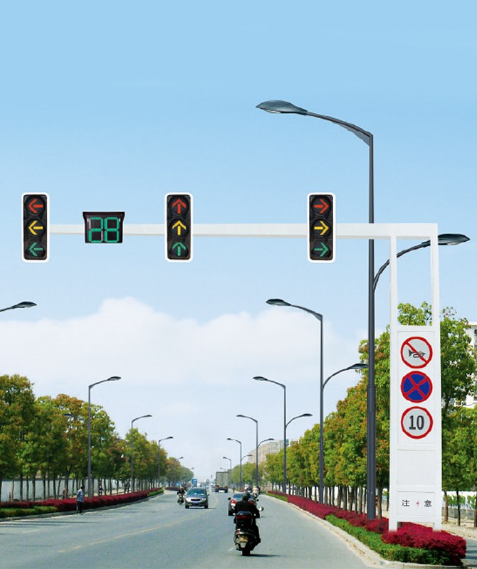 Enkelt utkragingsrammeisignal lys