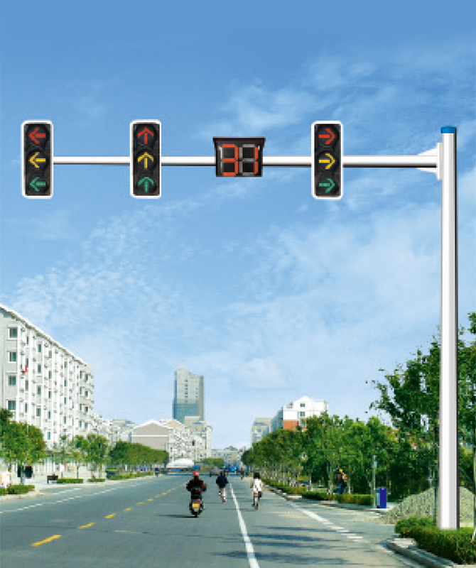 Åttekantet utkragings signalstang Signal lysstang