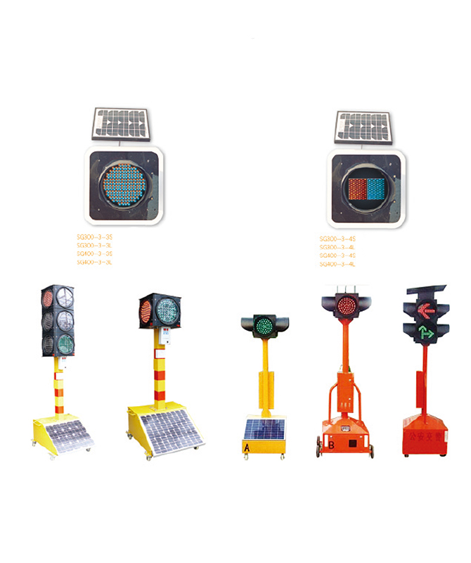 LED solvarsellysserie Mobilt solsignallys